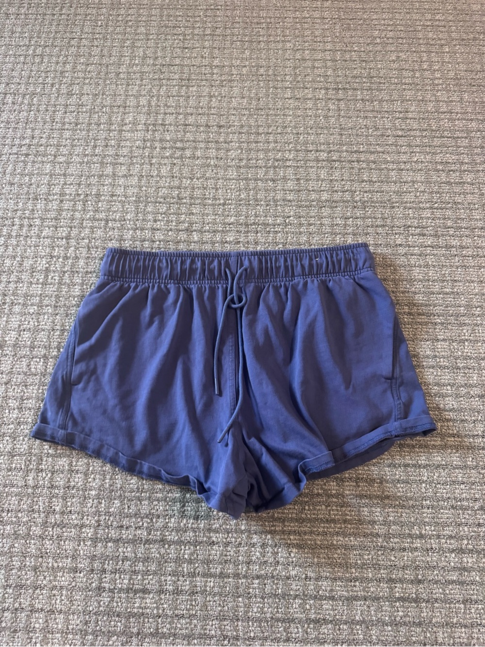 Women’s Blue Everyday Athletic Drawstring Shorts